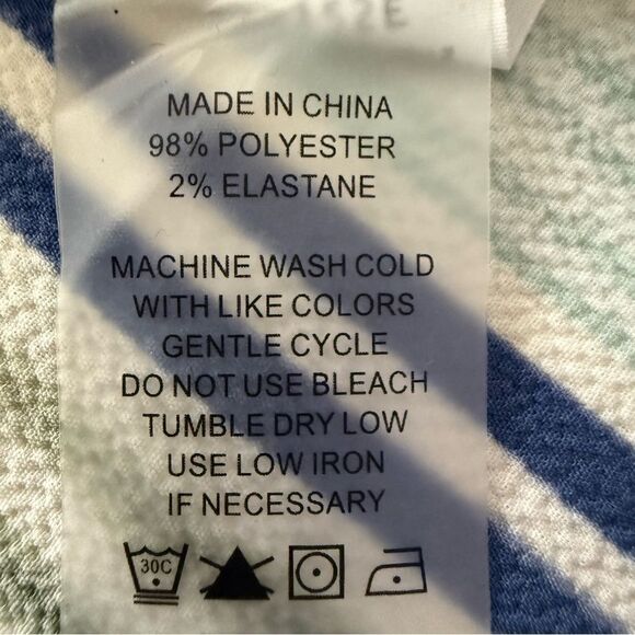 Vince Camuto Ivory Striped Bell Sleeve Top - Picture 6 of 8